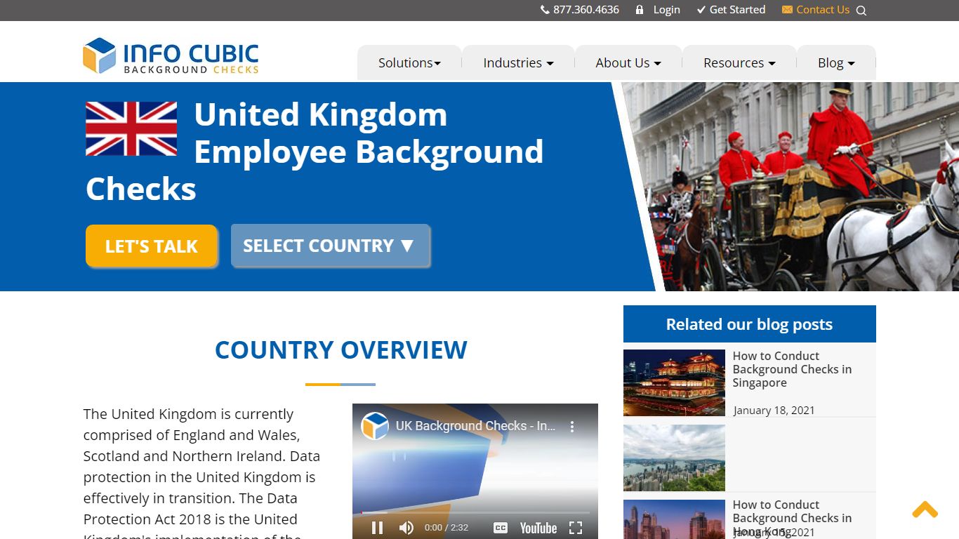 United Kingdom Background checks - Info Cubic